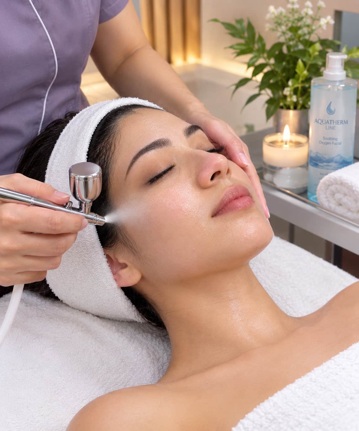 Thermal water recovery facial